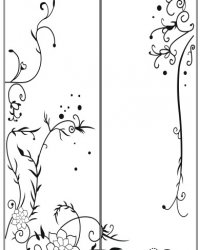 Пескоструйный рисунок Цветы 1422
